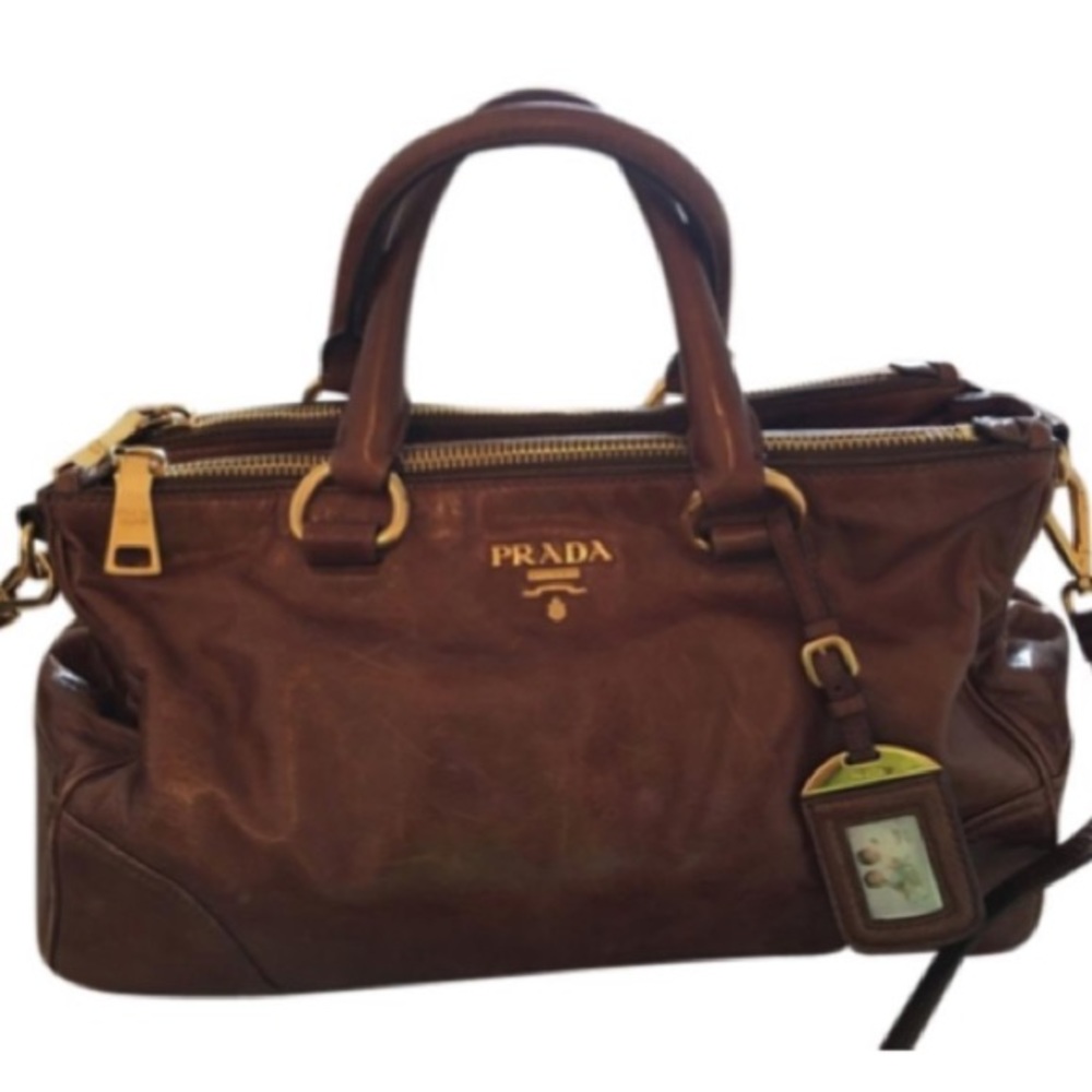 SOLD❌❤️PRADA DeerSkin Brown Leather🦌✨